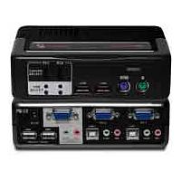 2 Port Avocent SwitchView MM2 PS2/USB KVM Switch + Audio image