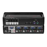 4 Port Avocent SwitchView 100 PS2/USB KVM Switch + Audio image
