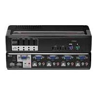 4 Port Avocent SwitchView MM2 PS2/USB KVM Switch + Audio image
