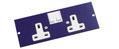 Twin Switched Socket for 3 Compartment Box