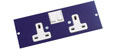 Twin Switched Socket for 4 Compartment Box