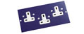 Triple Switched Socket for 3 Compartment Box