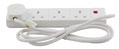 4 Way Mains Extention Lead