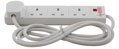 4 Way Surge Protected Mains Extension Leads