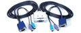 2 Port Mini KVM with built in Cables - PS/2