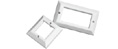 HellermanTyton Single Gang Faceplate Bevelled 