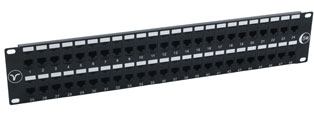 48 Way RJ45 Cat5e Through Coupler Patch Panel - 2u