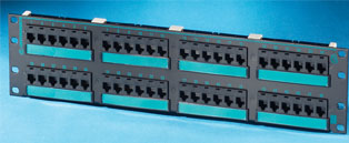 48 Port Clarity5e Angled Patch Panel