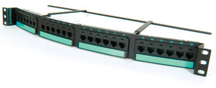 48 Port Clarity5e Curved Patch Panel