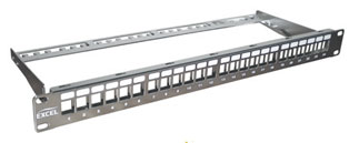 Excel 1U Unloaded Chrome Keystone Frame