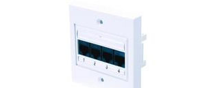 HellermannTyton Global 6 Cat6 UTP Quad Module
