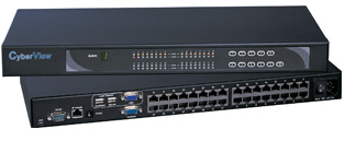 32 Port Cat5e/Cat6 IP Two Console KVM Switch
