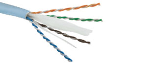 Excel Cat6A Unscreened U/UTP Cable - Ice Blue