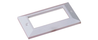 Double Gang Faceplate Bevelled