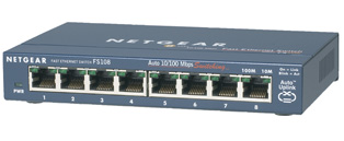 Netgear FS108 8 Port 10/100 Compact Switch