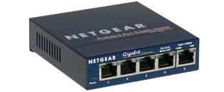 Netgear GS105 5-port Gigabit Ethernet Switch 10/10