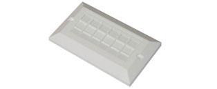 UTP RJ45 Cat5e 6 in 1 Module/Faceplate