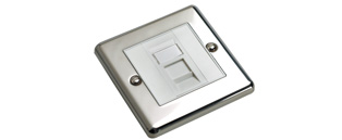 UTP Cat5e Modules Complete with Metal Faceplate