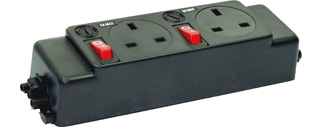 2 Way Individually Fused and Switched Power Unit