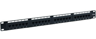 24 Way Value RJ45 Cat5e UTP Patch Panel - 1u