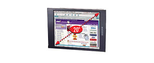 Cyberview 9U rack mount 20inch LCD screen