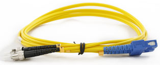 ST - SC Singlemode Duplex Fibre Patch Leads