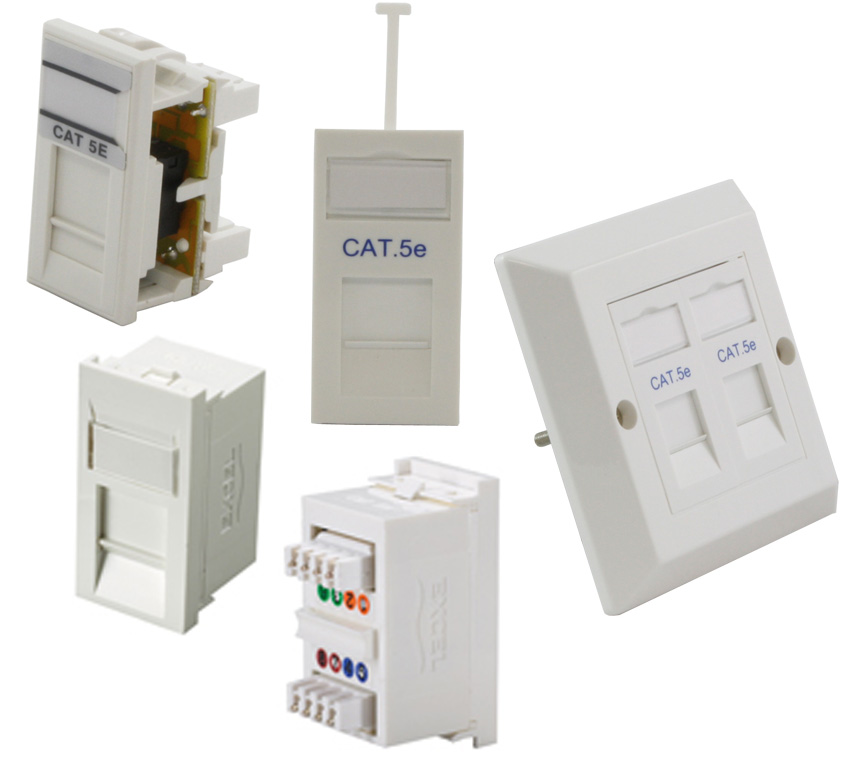 Cat5e Modules, Outlets And Jacks 