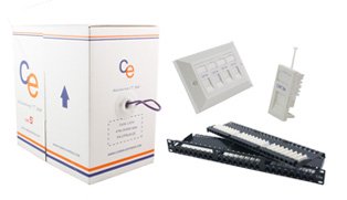 CE | High quality Cat5e Cat6 Cables, Patch Panels, Back Boxes, Faceplates