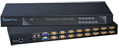 16 Port CyberView PS2/USB Two Console KVM Switch
