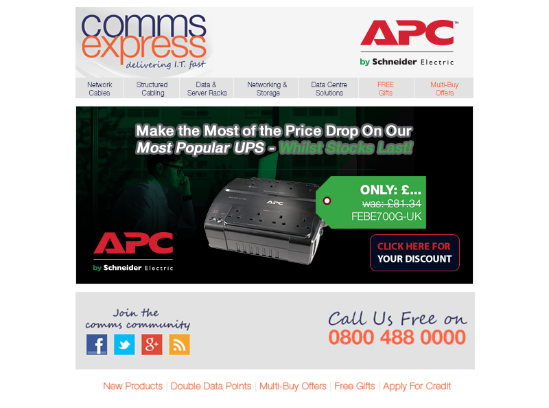 Save On Our Most Popular APC BackUPS Whilst Stocks Last
