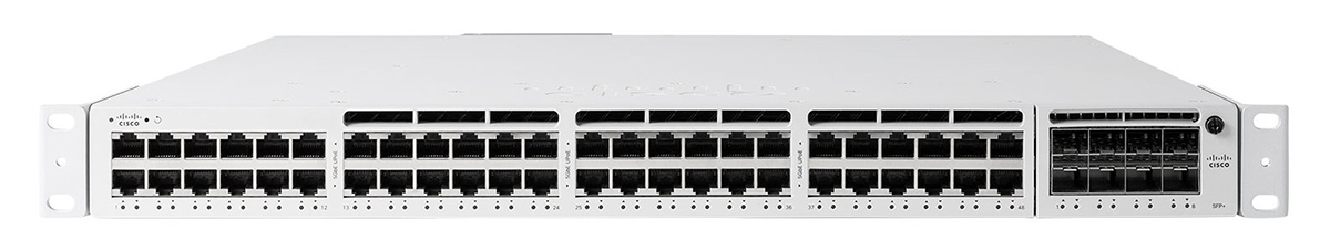 Cisco Meraki MS390-48P-HW Managed L3 Gigabit Ethernet (10/100/1000) (PoE) 1U White