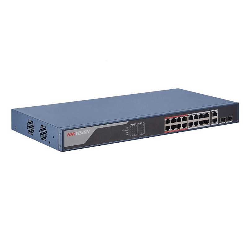 Hikvision DS-3E1318P-EI 16 Port Fast Ethernet Smart POE Switch