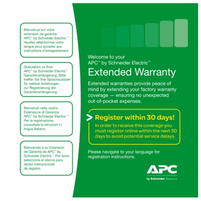 APC WEXTWAR1YR-SD-04 1 Year Extended Warranty for Easy UPS SMV Level 04