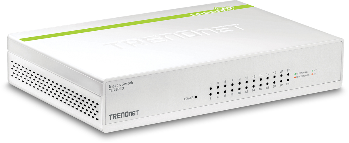 TRENDnet TEG-S24D 24-Port Gigabit GREENnet Desktop Switch