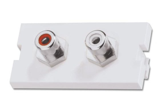 Lindy 60563 2 x Phono Snap-in Block