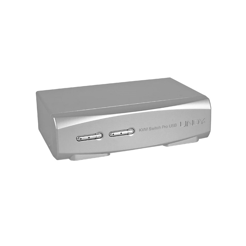 Lindy 39336 2 Port DVI-I Single Link KVM Switch Pro