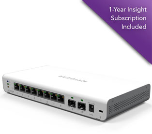 You Recently Viewed Netgear GC110P-100UKS Insight Managed 8-port 1Gig PoE Smart Cloud Switch Image