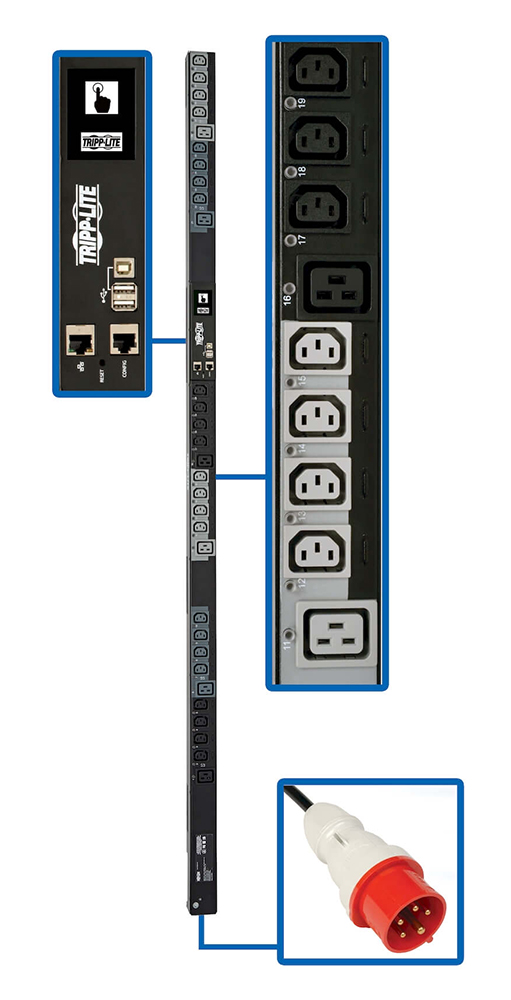 You Recently Viewed Tripp Lite PDU3XEVSR6G20 11.5kW 3-Phase Switched PDU Image