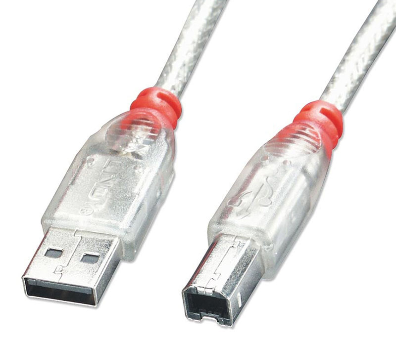 You Recently Viewed Lindy Transparent USB 2.0 Cable - Type A To B Image