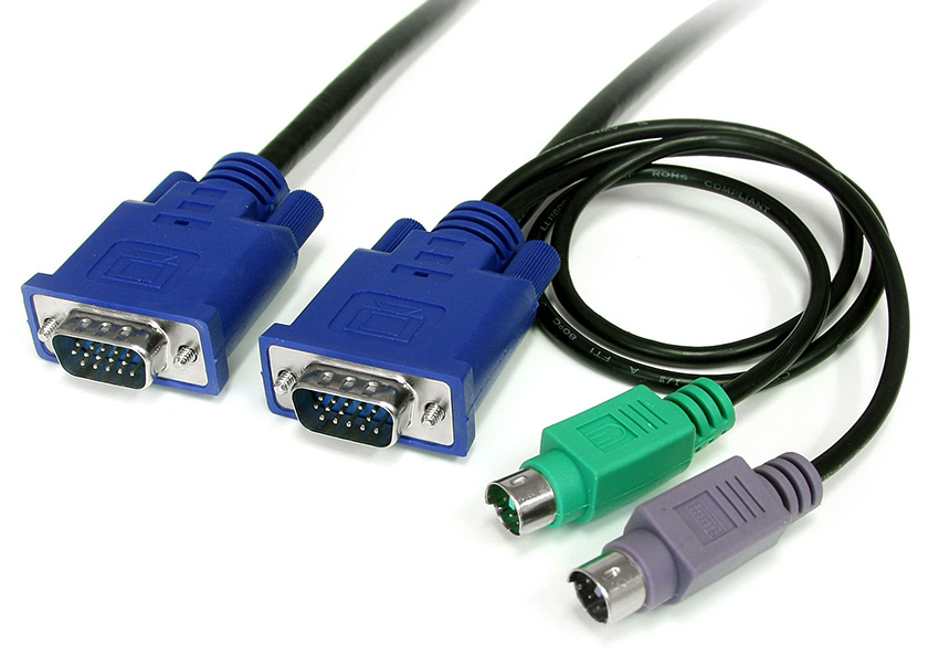 You Recently Viewed StarTech SVECON6 6 ft 3-in-1 Ultra Thin PS/2 KVM Cable Image
