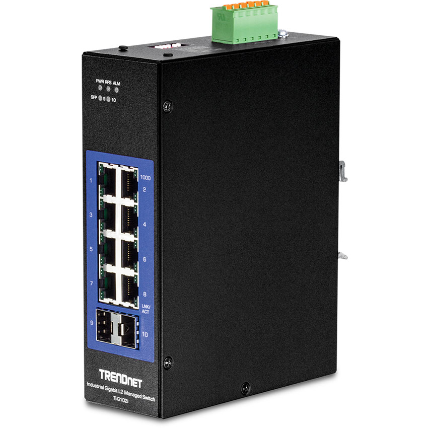 You Recently Viewed TRENDnet TI-G102i 10-Port Industrial Gigabit L2 Managed DIN-Rail Switch Image