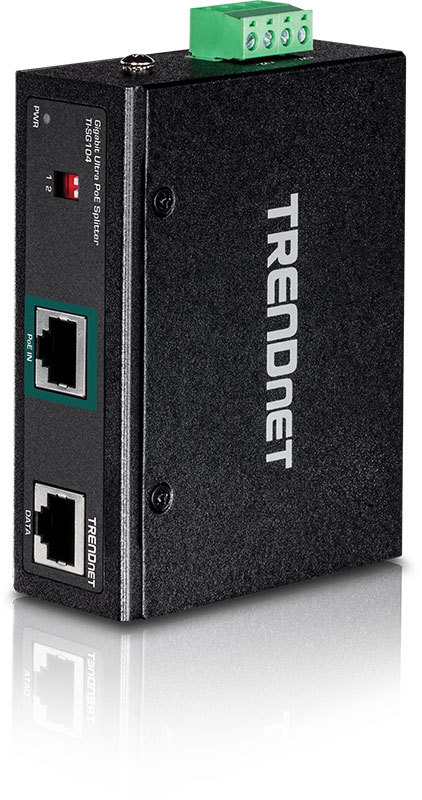 You Recently Viewed TRENDnet TI-SG104 Industrial Gigabit UPoE Splitter Image