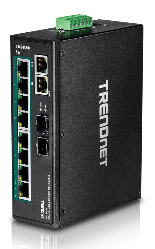 You Recently Viewed TRENDnet TI-PG102 10-Port Hardened Industrial Gigabit PoE+ DIN-Rail Switch Image