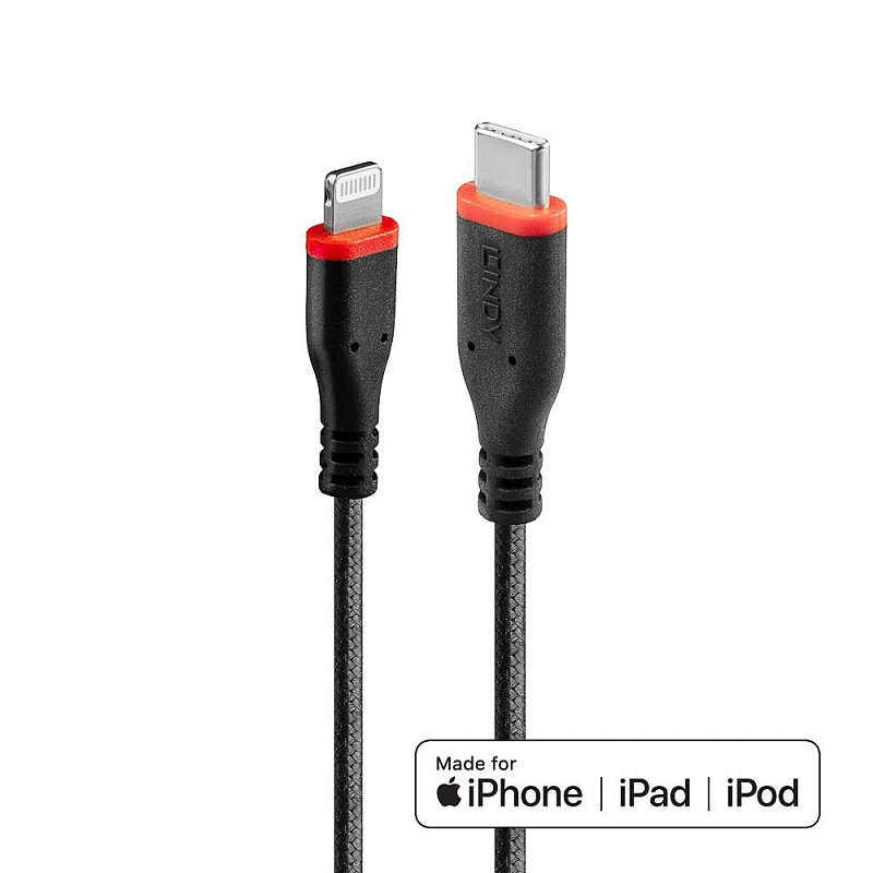 You Recently Viewed Lindy Reinforced USB Type C to Lightning Cable Image