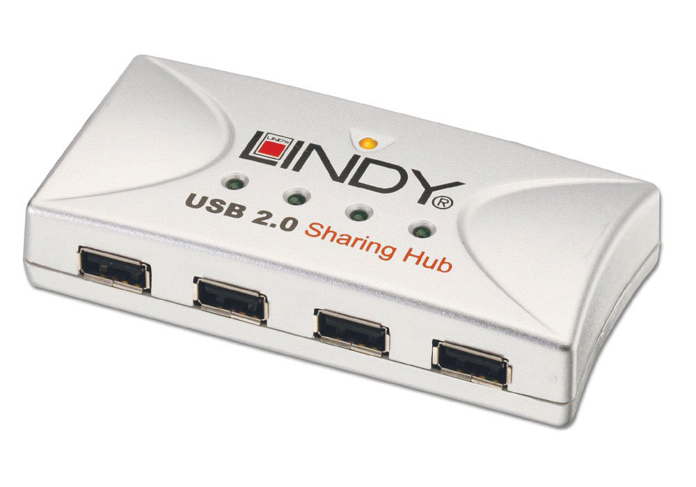 You Recently Viewed Lindy 42887 USB 2.0 4 Port Sharing Hub Image