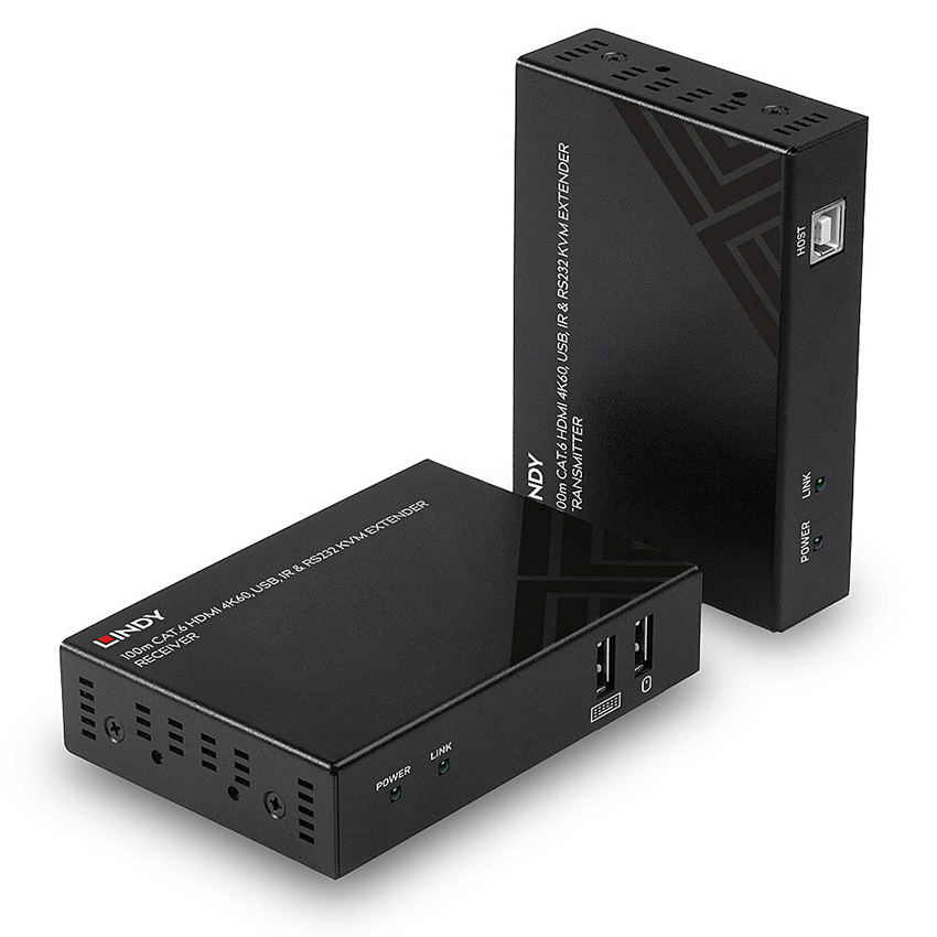You Recently Viewed Lindy 39382 100m Cat.6 HDMI 4K60, USB & RS232 KVM Extender Image