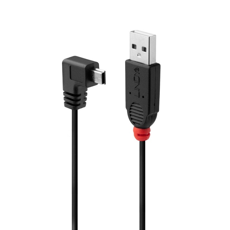 You Recently Viewed Lindy 31972 2m USB 2.0 Type A to Mini-B, Right Angle Cable Image