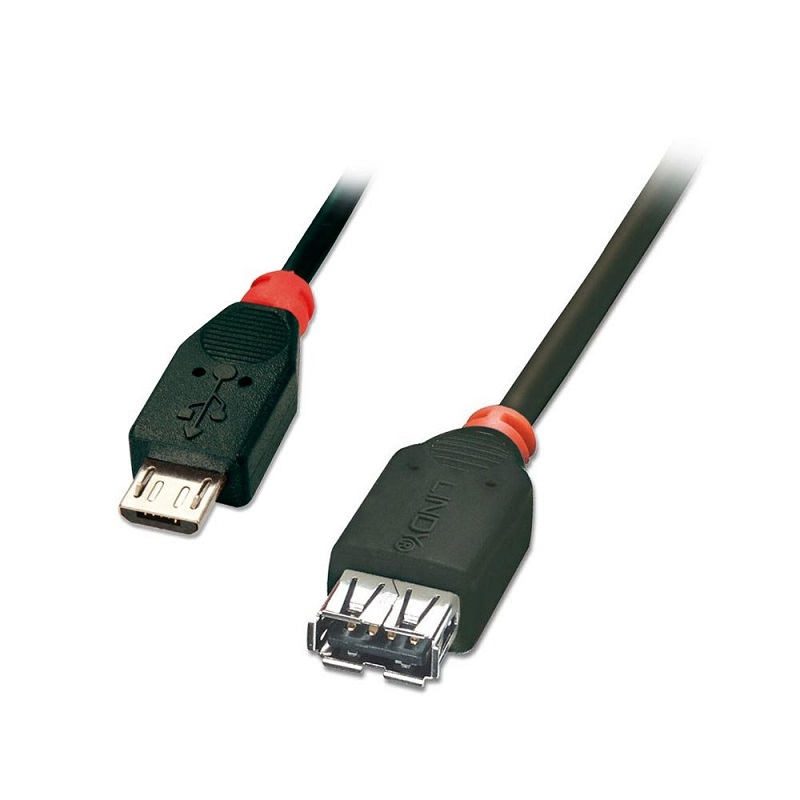 You Recently Viewed Lindy 31936 1m USB OTG Cable - Type Micro-B to Type A Image