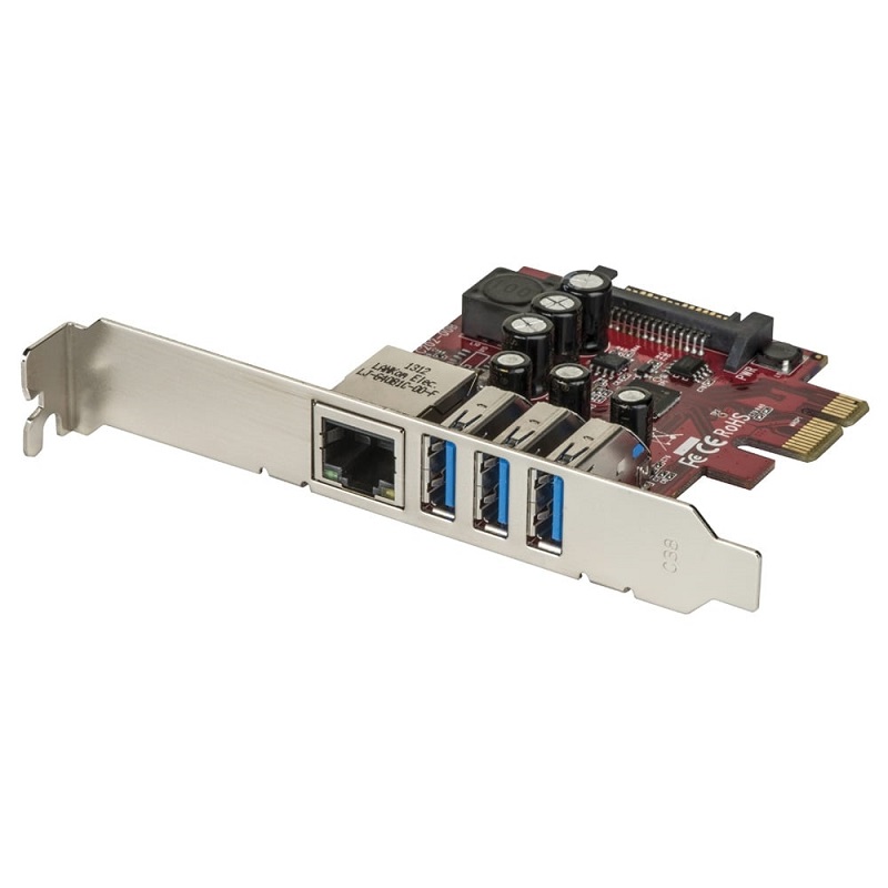 You Recently Viewed Lindy 51049 USB 3.1 Gen1 & Gigabit LAN Card 4 Port. PCIe Image