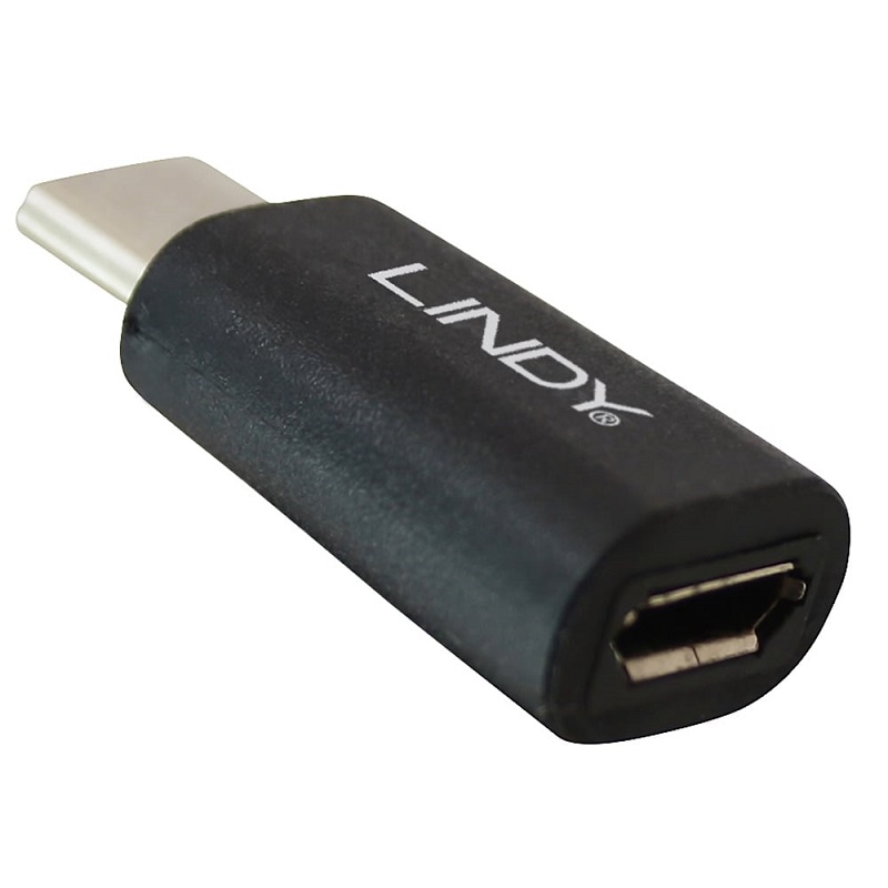 You Recently Viewed Lindy 41896 USB 2.0 Adapter - Type C Male to Micro-B Female Image
